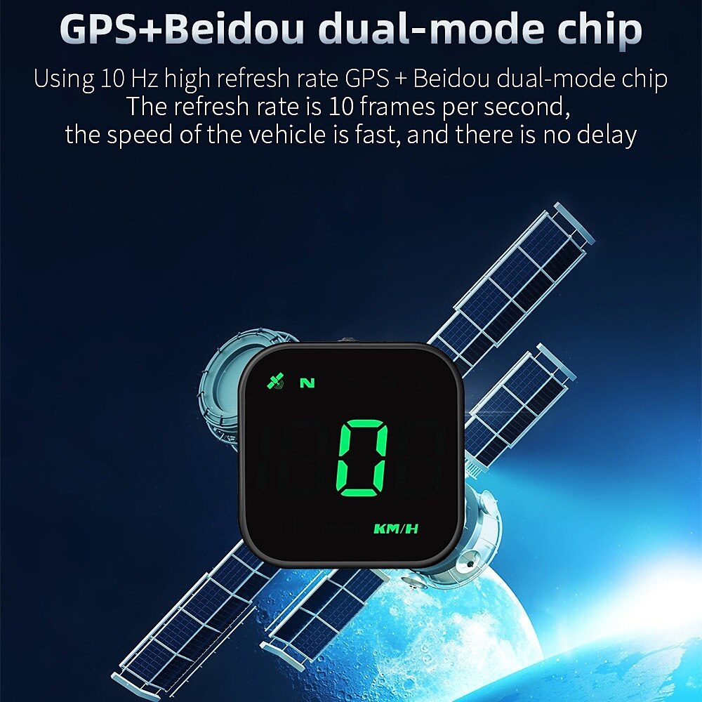 G4S HUD GPS Head Up Display LED Auto Speedometer Electronics Digital Alarm Reminder GPS HUD Car Accessories for All Cars 2025 - $43.99 –P2