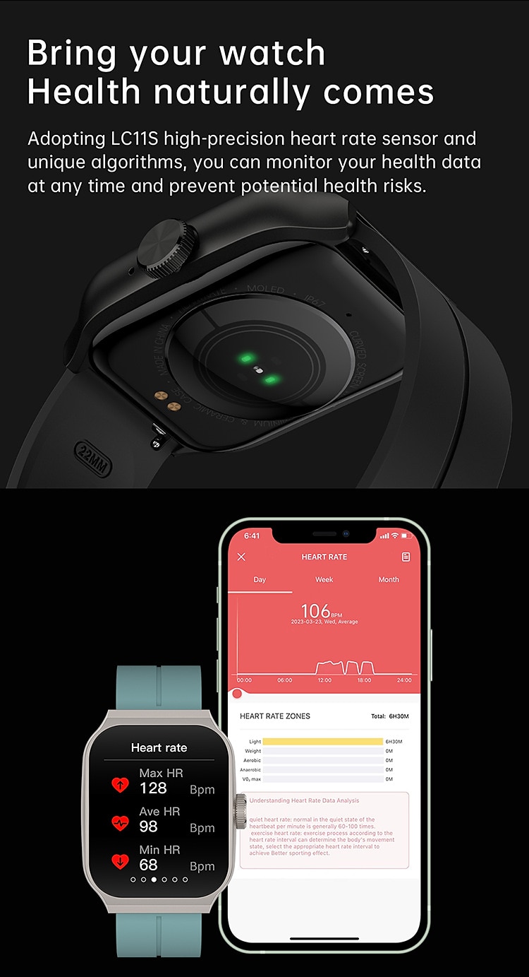 OA89 Smart Watch 1.96inch AMOLED 3D Flexible Design Screen Bluetooth Call Heart Rate IP67 Waterproof Smartwatch for Android IOS 2023 - Rs. 5089 –P13