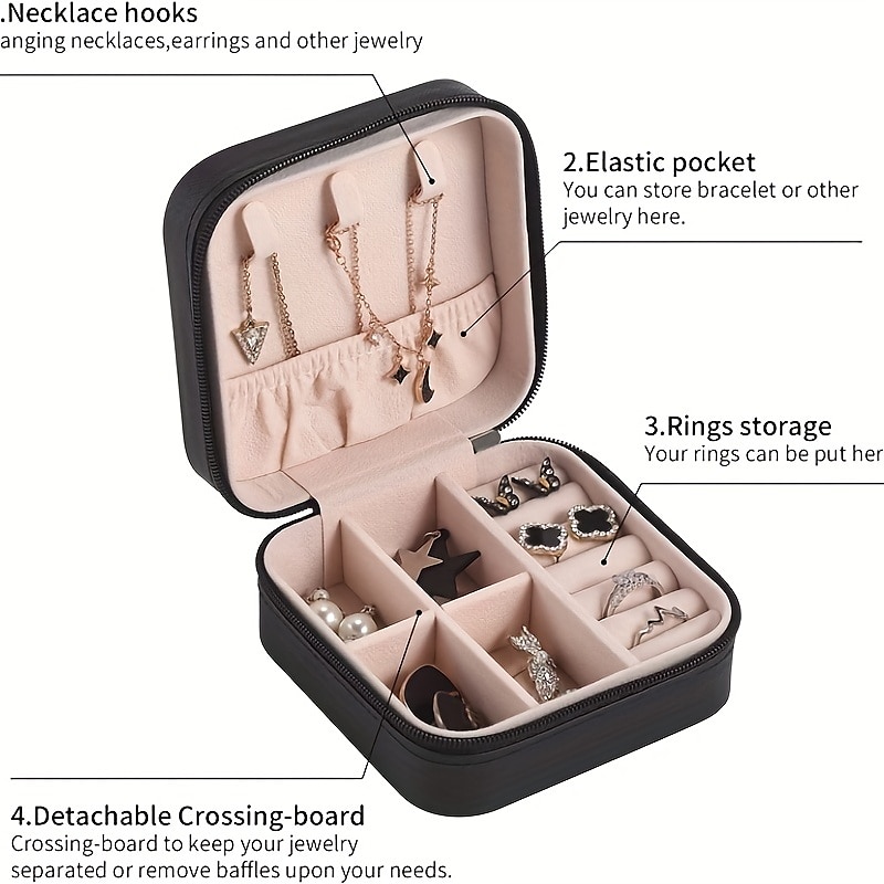 reissieraden organizer reissieradendoosje reissieradendoosje kleine sieradendoosje voor meisjes vrouwen 2025 - $3.99 –P6
