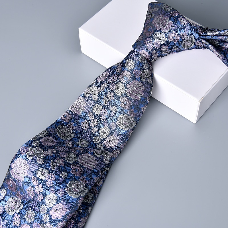Herr Slips Slipsar Klassisk Mönster Mönster Blomtryck Bröllop Födelsedagsfest 2025 - $8.49 –P7