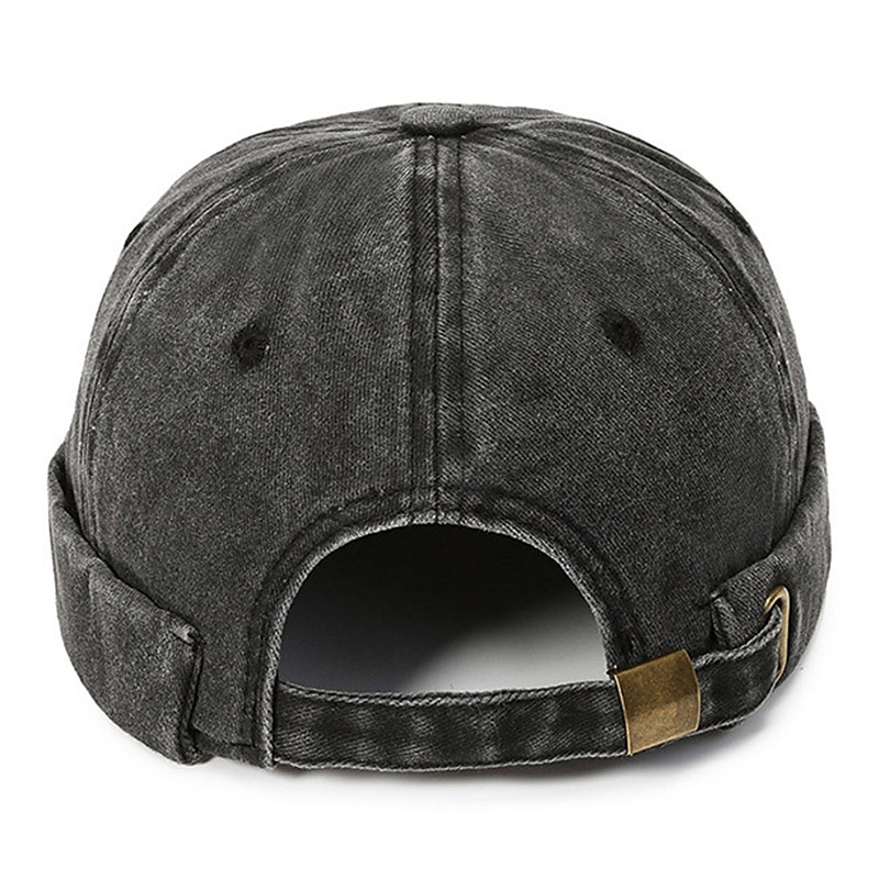 Unisex Docker Cap Klobouky bez okraje Černá Fialová Bavlna Vyprané Cestování Plážový styl Venkovní Dovolená Bez vzoru Nastavitelná Módní 2025 - $9.99 –P9