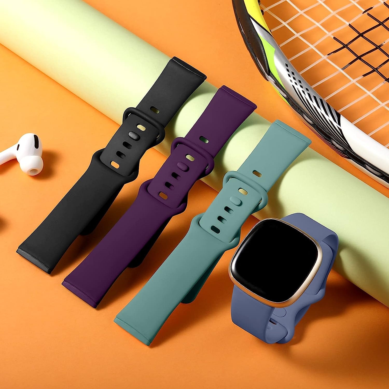 4 pezzi Cinturino intelligente Compatibile con Fitbit Versa 4 Sense 2 Versa 3 Sense Silicone Orologio intelligente Cinghia Regolabili Donne Uomini Cinturino sportivo Sostituzione Polsino del 2025 a $20.99 –P4