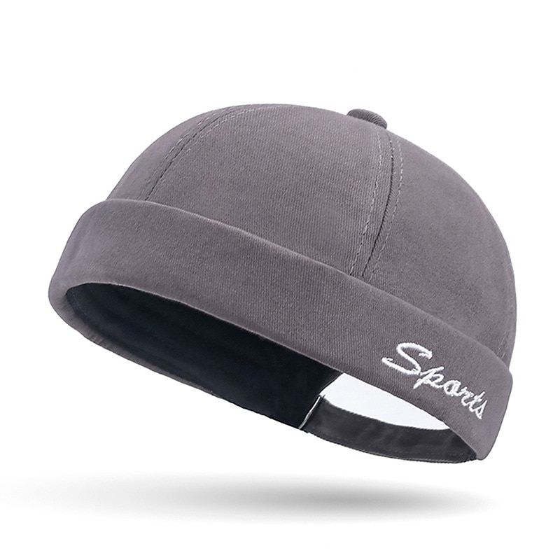Unisex Mössa Docker Cap Brättelösa hattar Svart Rubinrött Polyester Mode Ledigt Minimalism Utomhus Semester Slät Justerbara Mode 2025 - $11.49 –P4