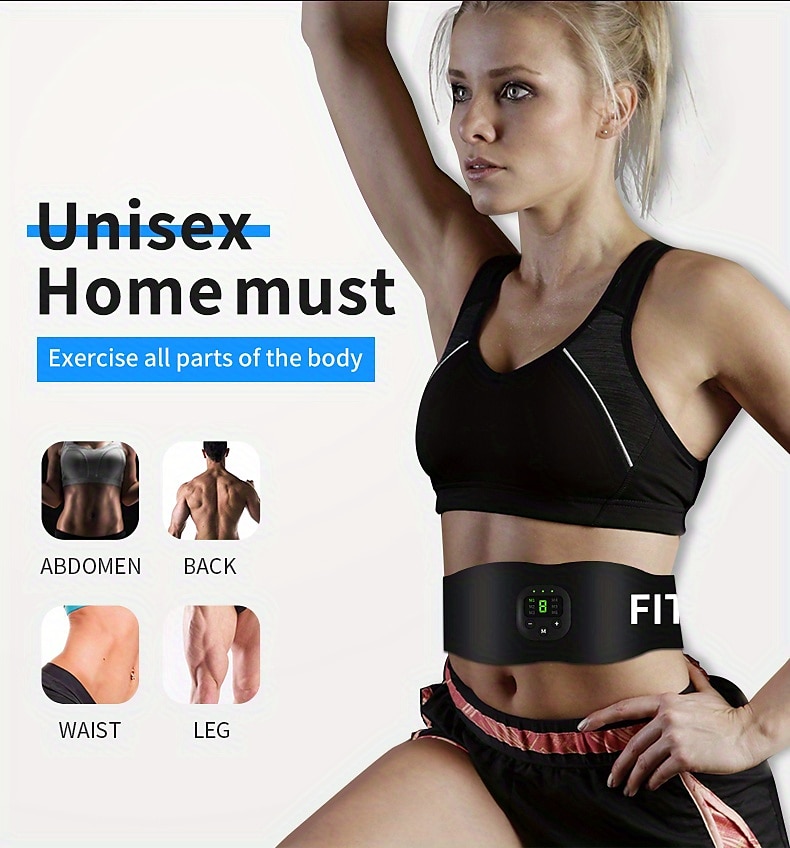 1 Set Abdominal Muscle Stimulator Muscle Toner Portable Electric EMS Muscle Trainer Intelligent Wireless Fitness Device For Men And Women Abdominal Home Office Exercise Abdominal Muscle Exerciser 2026 - $25.99 –P8