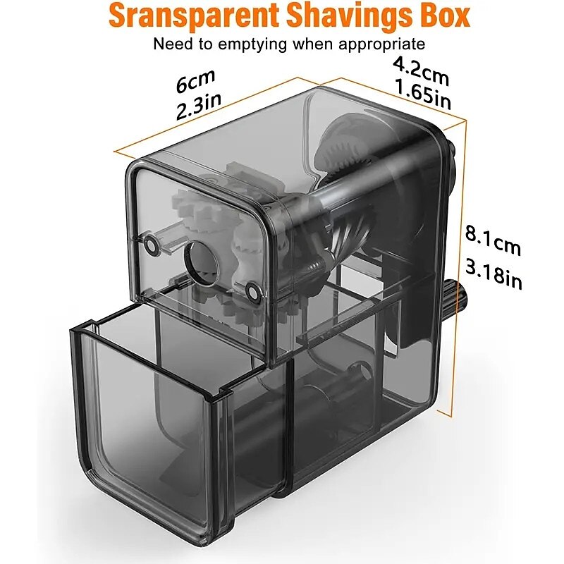 Manual Pencil Sharpener - Stronger Helical Blade for Fast Sharpening of Colored/Art Pencils - Perfect for Kids School Classroom Home & Artists 2025 - $13.99 –P6