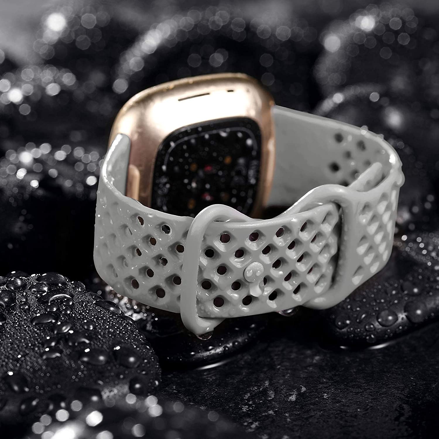4 Πακέτο Smart Watch Band Συμβατό με Fitbit Versa 3 Sense Versa 4 Sense 2 σιλικόνη Εξυπνο ρολόι Λουρί Αδιάβροχη Ρυθμιζόμενο Αθλητικό Μπρασελέ Αντικατάσταση Περικάρπιο 2025 - $20.99 –P2