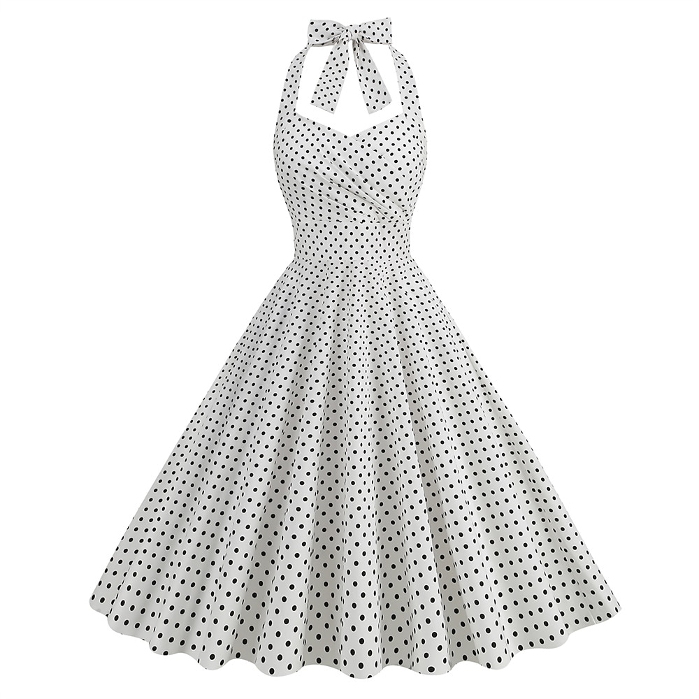 Retró 1950-es Rockabilly A-Line ruha Swing ruha Pánt Pöttyös Jelmez Női Álarcos mulatság Alkalmi / Napi Lánybúcsú Felnőttek Ruha Hazatérő ruhák Tavaszi nyár 2025 - $45.99 –P18