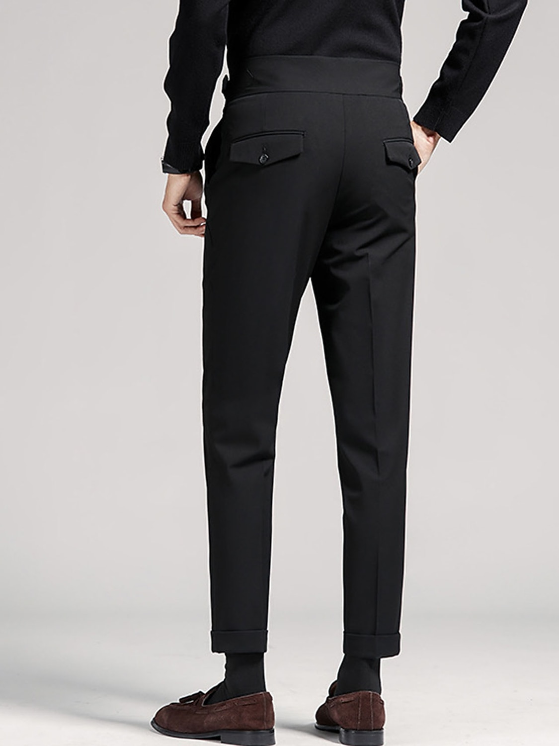 Graduation Trouser Men's Graduation Dress Pants Trousers Pleated Pants Suit Pants Pocket ...