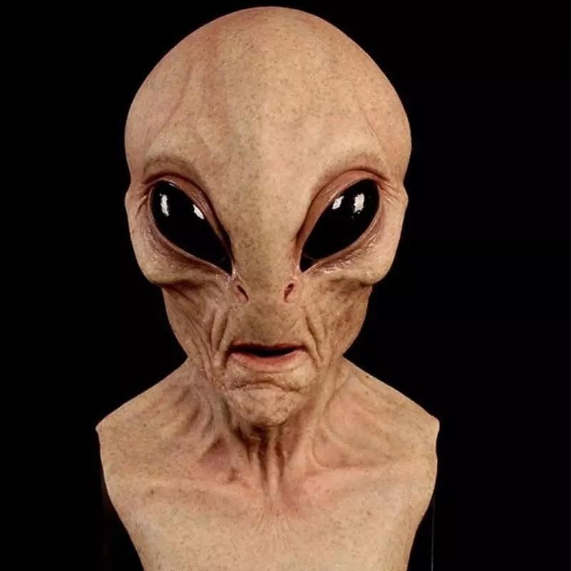 masca de halloween extraterestru amuzant extraterestru masca magica cosplay costum petrecere noutate masti latex cu cap complet pentru adulti si copii-halloween 2025 - $26.99 –P9