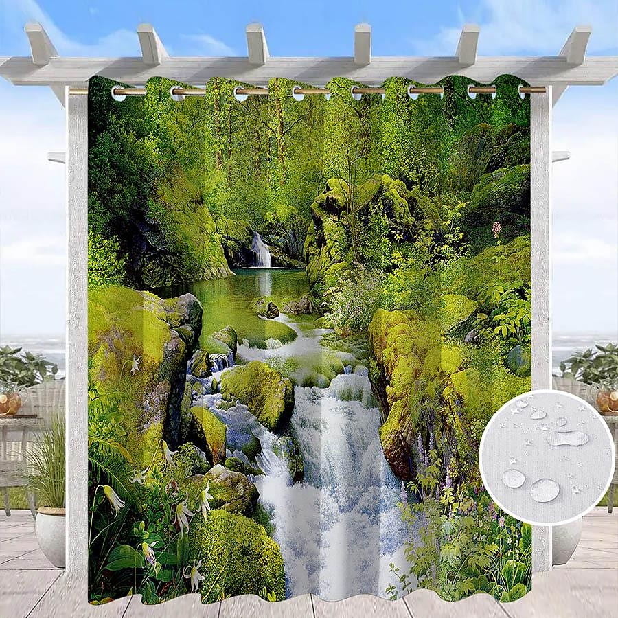Waterproof Outdoor Curtains for Indoor Wedding Patio Thick Privacy Grommet Curtains for Wedding Bedroom, Living Room, Porch, Pergola, Cabana 2025 - $41.99 –P15