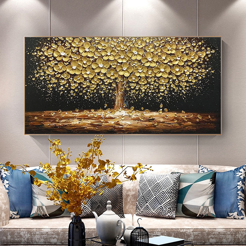 Mintura Handmade Abstract Tree Flower Oil Paintings On Canvas Wall Art Decoration Modern Pictures For Home Decor Rolled Frameless Unstretched Painting 2025 - $133.99 –P1