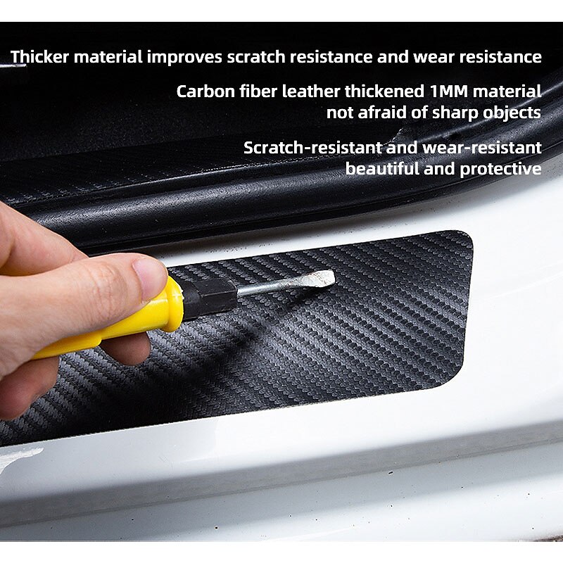 4PCs Car Door Stickers Universal Sill Scuff Anti Scratch Carbon Fiber Auto Door Sticker Car Accessories Styling 2025 - $10.99 –P6