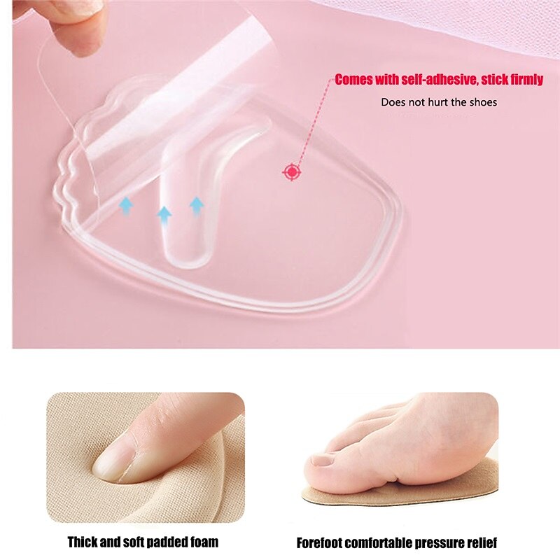 2 Pairs Women's Transparent Gel Insoles for High Heels with Anti-Slip and Cushioning Design - Comfortable Foot Pads for All-Day Wear 2026 - $11.99 –P4