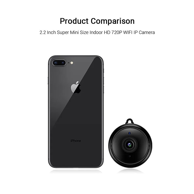 Mini Wireless Camera, HD Indoor Surveillance Monitor, Motion Detection, Night Vision, Wi-Fi Smart Camcorder, Video Recording & Remote Monitoring for Home Security 2025 - $18.99 –P11