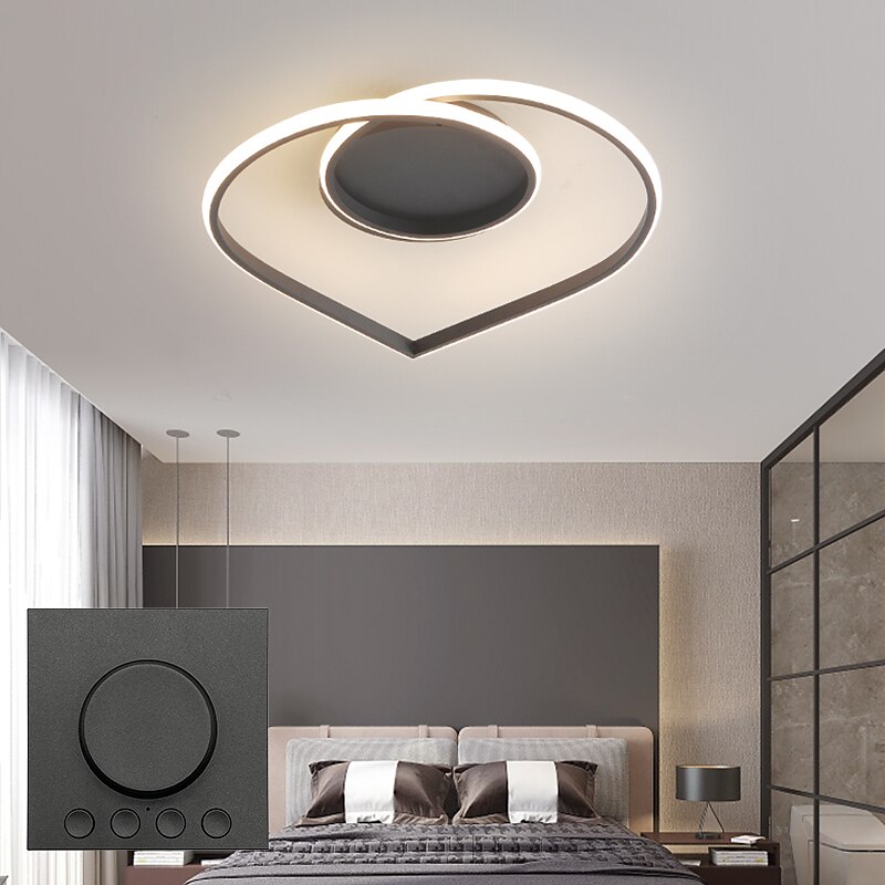 LED Ceiling Light Ceiling Lamp Modern Artistic Metal Acrylic Style Stepless Dimming Bedroom Painted Finish Lights 110-240V ONLY DIMMABLE WITH REMOTE CONTROL 85-265V 2025 - $149.99 –P2