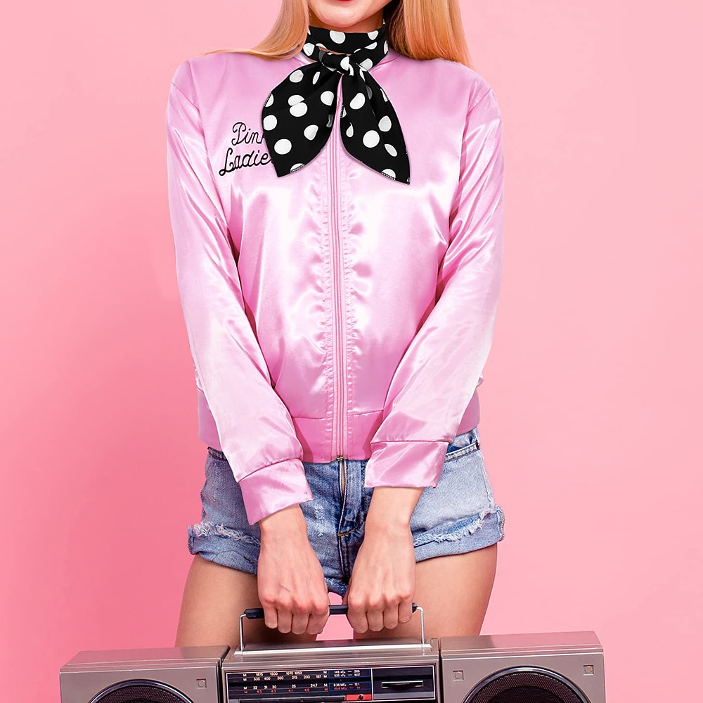 Retro / vintage Femtiotal Grease-kläder Cosplay-kostym Kläder Cosplay Maskeradkläder Dam Maskerad Fest / afton Möhippa Vuxna Topp Huvudbonad Vår & sommar 2026 - $29.99 –P2