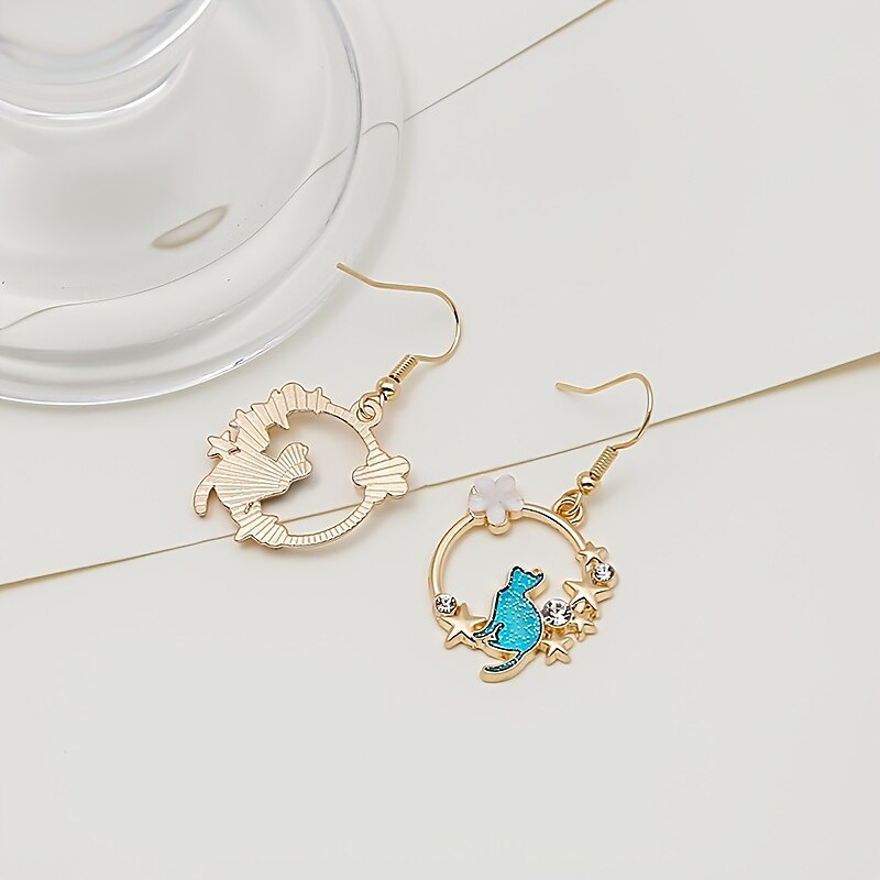 1 Pair Drop Earrings For Women's Birthday Gift Prom Alloy Classic Cat 2025 - $8.49 –P3