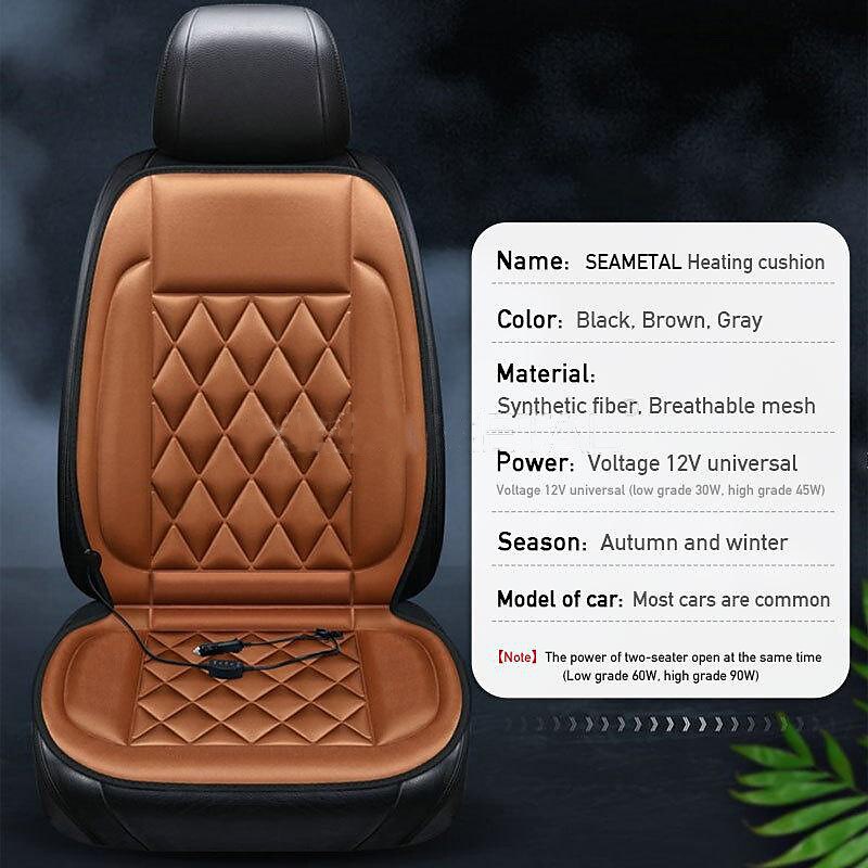 Heated Car Seat Cover 12V, Winter Heated Car Cushion, Seat Heater Pad, Home/Car Use, Driver Cushion Accessories 2025 - $28.99 –P3