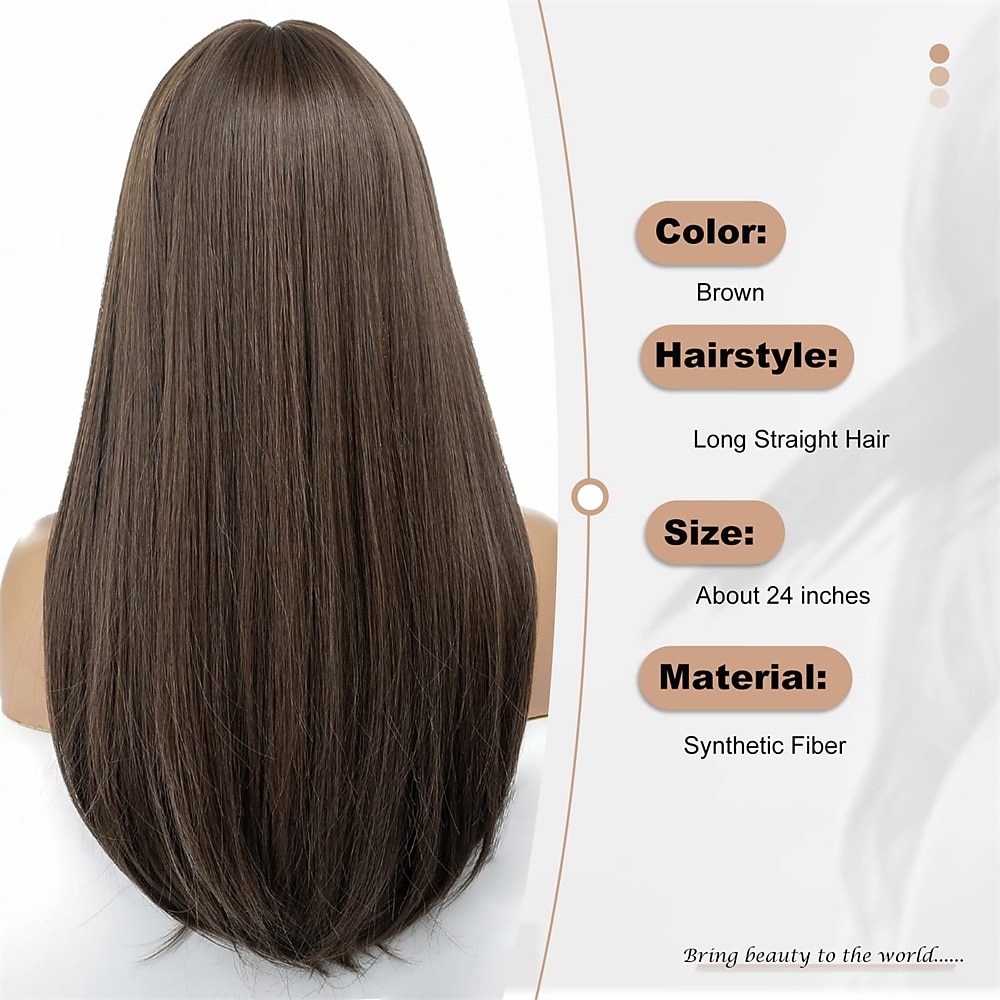 Synthetische pruiken Recht Met pony Machinegemaakt Pruik Blond Schaduw Lang A1 A9 A10 A12 Synthetisch haar Dames Zacht Modieus Makkelijk mee te nemen Blond Zwart Schaduw 2026 - $34.99 –P11