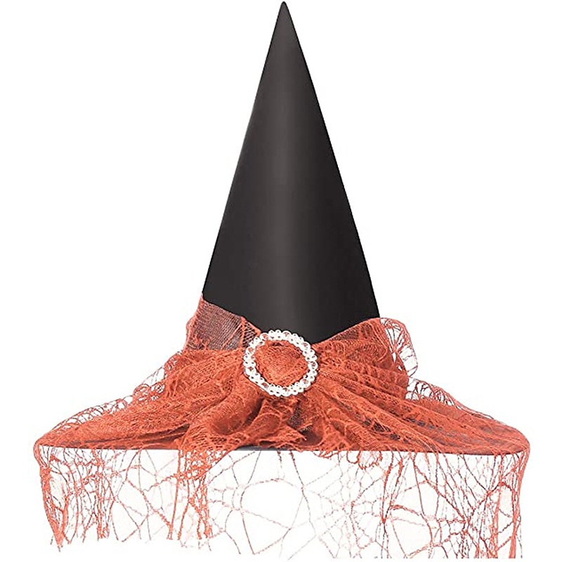 Klobouk čarodějnice Halloween Rekvizity Ženy Dívky Halloween Halloween Mardi Gras Snadný Karneval Kostým na Valpuržinou noc 2025 - $13.99 –P4