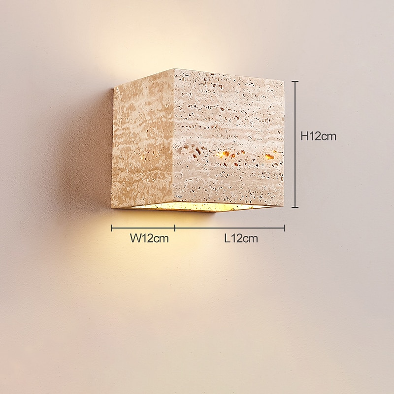 LED-Wandleuchte für den Außenbereich, wasserdicht, IP55, Stein, Wohnzimmer, Musterzimmer, Schlafzimmer, Nachttisch, TV-Wandkunst, Wandleuchte, 110–240 V 2025 - $99.99 –P1
