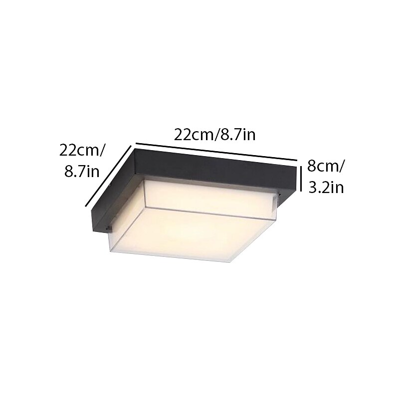 luminária de teto externa à prova d'água e à prova de insetos varanda jardim gazebo porta de entrada corredor corredor beiral externo luminária de teto de 2025 por $136.99 –P17