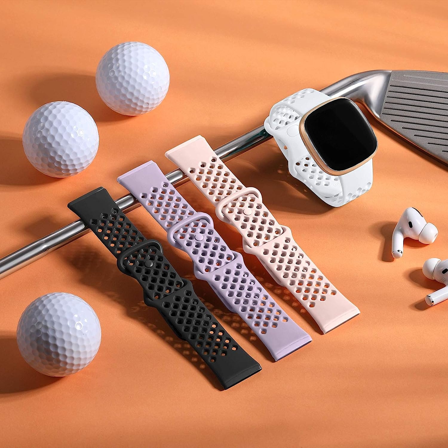 4 Πακέτο Smart Watch Band Συμβατό με Fitbit Versa 3 Sense Versa 4 Sense 2 σιλικόνη Εξυπνο ρολόι Λουρί Αδιάβροχη Ρυθμιζόμενο Αθλητικό Μπρασελέ Αντικατάσταση Περικάρπιο 2025 - $20.99 –P11