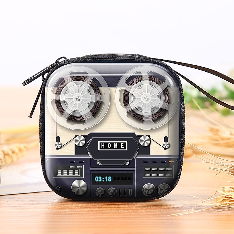 Poșetă creativă din tablă de tablă pentru monede, casetă audio retro, portmoneu, breloc, geantă de depozitare pentru căști, geantă stonego 1 buc/2 buc (6 tip opțional) 2025 - $9.99 –P7