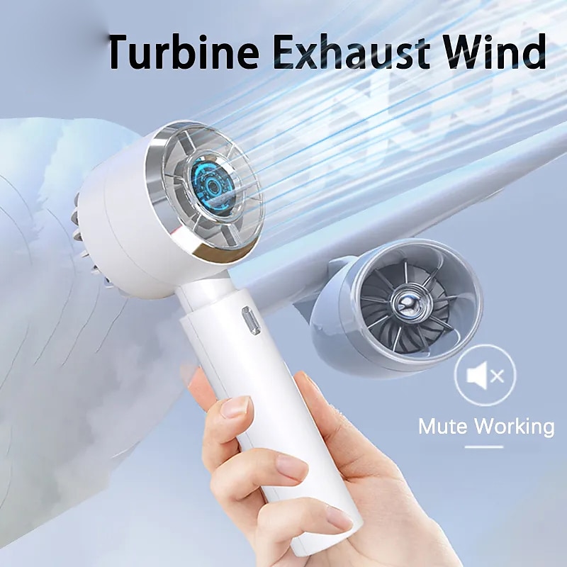 Foldable Misting Mini Fan – Handheld USB Rechargeable Spray Fan, Pocket-Sized Cooling for Travel and Camping 2025 - $13.99 –P12