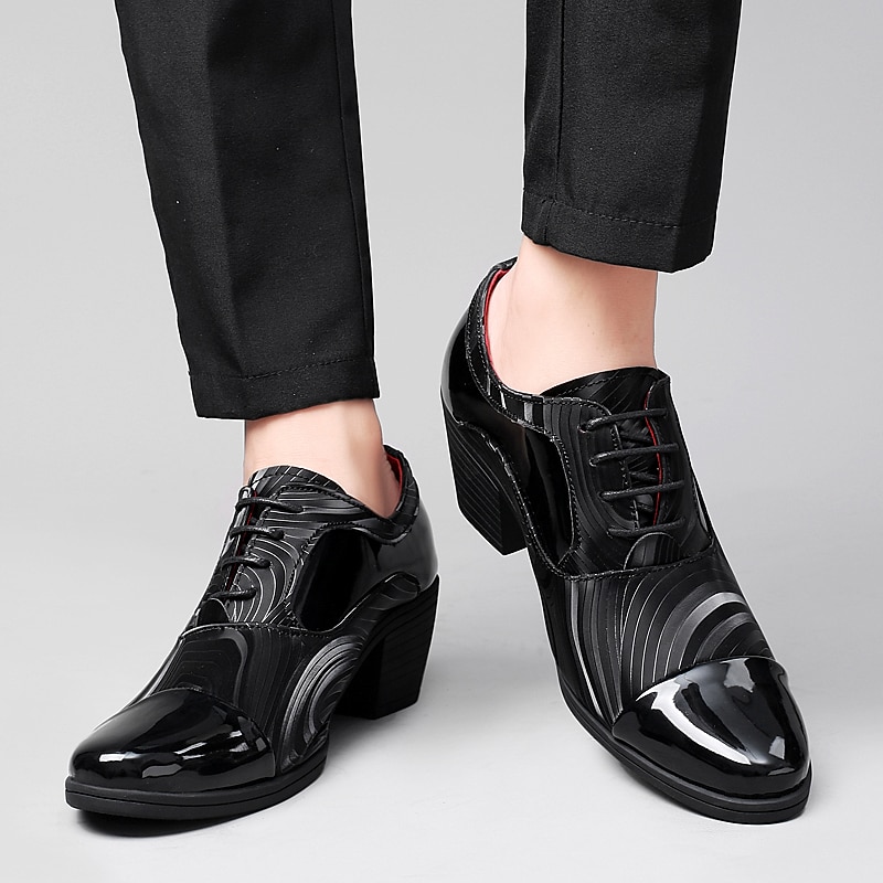 miesten kiiltonahkaiset mekkokengät – tyylikkäät muodolliset oxford-nauhakorkonauhat erikoistilaisuuksiin 2026 - $64.99 –P13