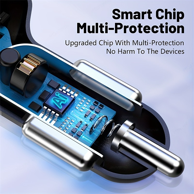 250w pd usb автомобильное зарядное устройство быстрая зарядка типа c usb телефонный адаптер в автомобиле для автомобильного быстрого зарядного устройства 2025 - $12.99 –P8