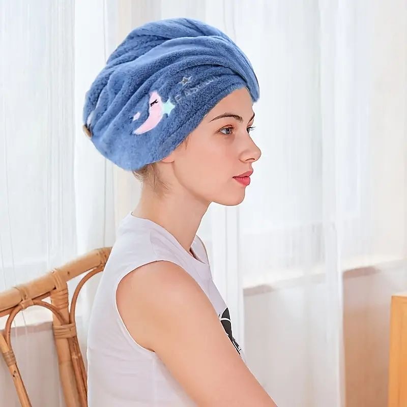Dry Hair Cap Female Super Absorbent Quick-Drying Hair Towel Wiping Hair Towel Shower Cap Artifact 2021 New Turban Thickening 2025 - $7.99 –P4
