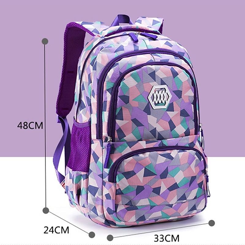 School Backpack Bookbag Multicolor for Student Boys Girls Multi-function Wear-Resistant Large Capacity Nylon School Bag Back Pack Satchel 21.5 inch 2026 - $33.99 –P3