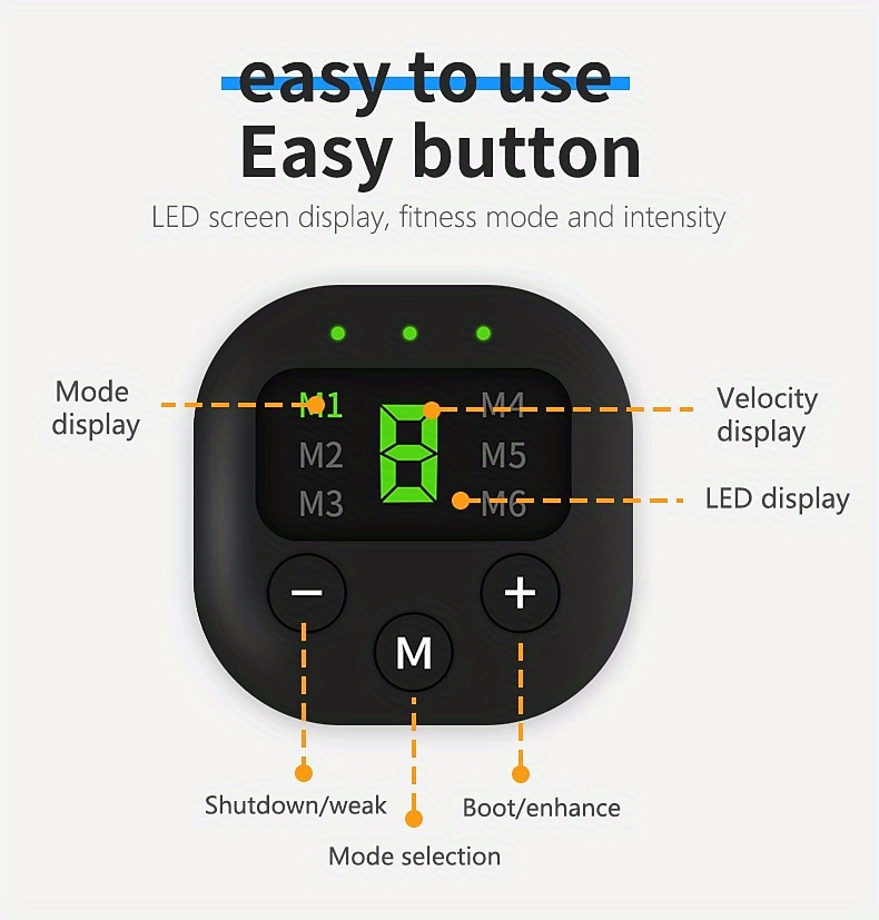 1 Set Abdominal Muscle Stimulator Muscle Toner Portable Electric EMS Muscle Trainer Intelligent Wireless Fitness Device For Men And Women Abdominal Home Office Exercise Abdominal Muscle Exerciser 2026 - $25.99 –P6