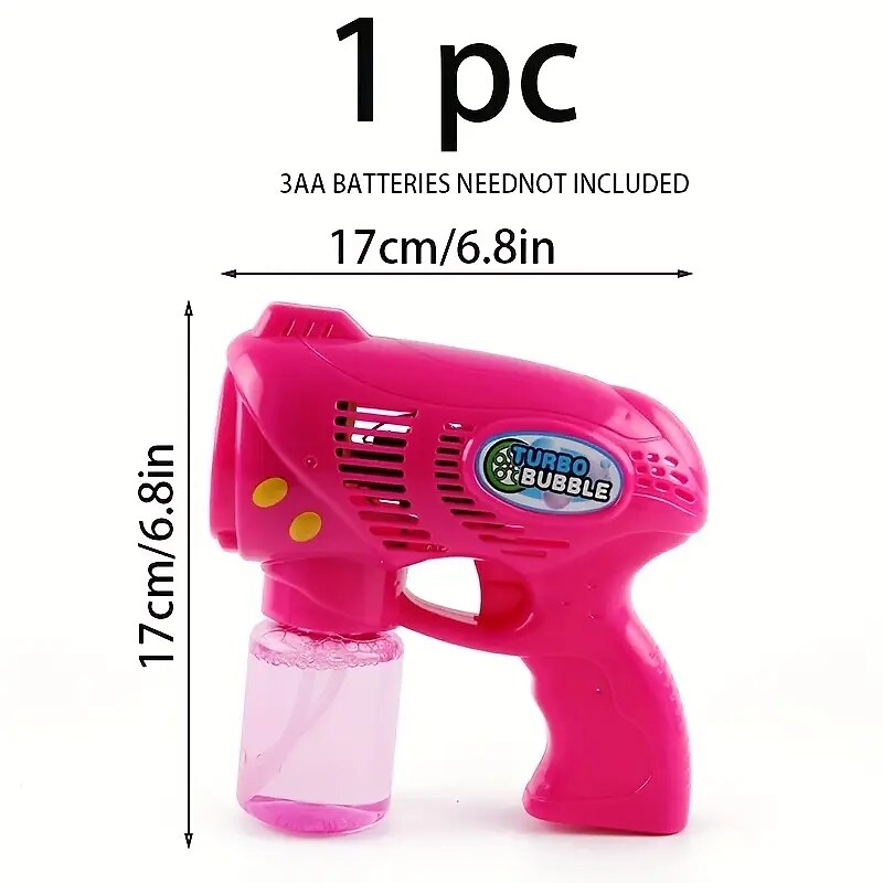 1pc pistola a bolle macchina a bolle automatica modelli rossi e blu vano batteria che soffia bolle elettriche giocattoli creativo piccolo regalo accessori per feste forniture per feste di compleanno del 2025 a $29.99 –P9