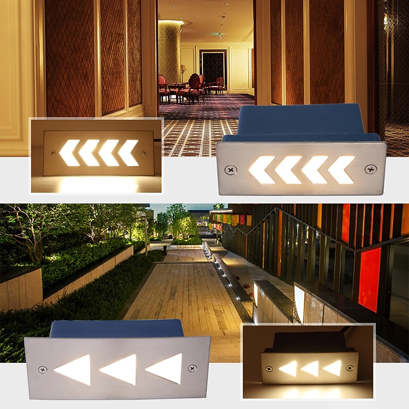 luz led subterrânea de aço inoxidável ip67 à prova dwaterproof água ao ar livre luzes de chão embutidas adequadas para degraus e cantos 85-265v de 2026 por $21.99 –P8