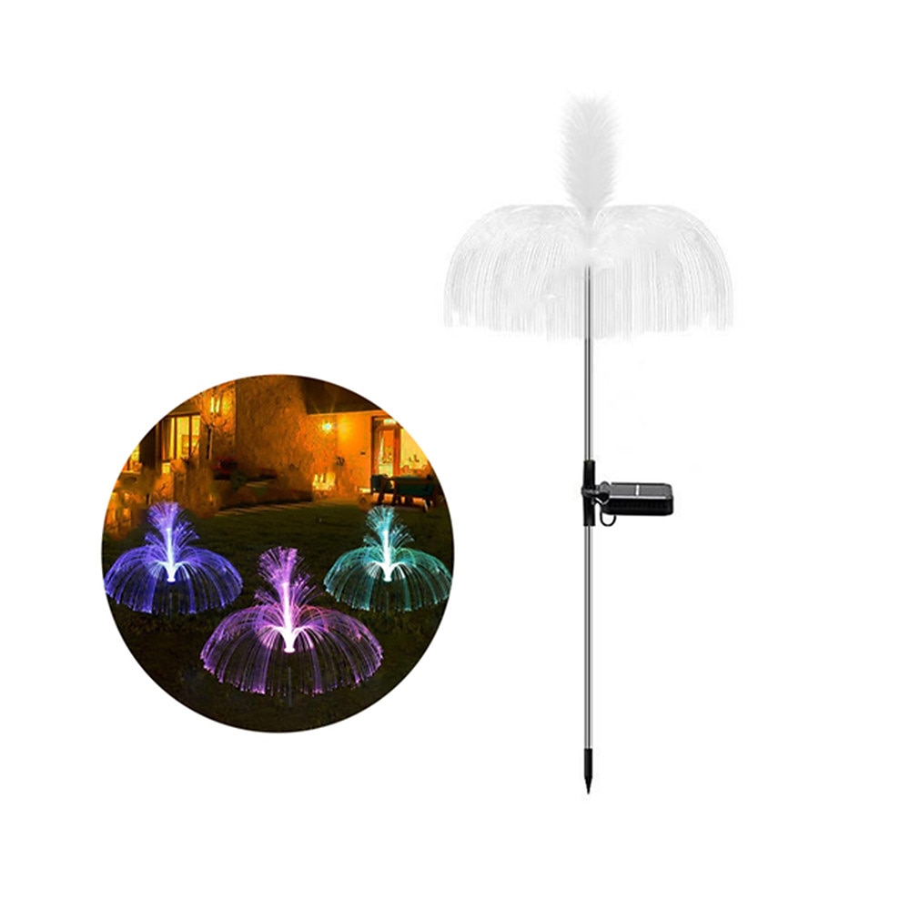Solar LED Jellyfish Lights Reed Mushroom Lamp Outdoor Garden Decor Lawn Light 7 Color Change Waterproof Patio Yard Pathway Decor Solar Flowers Lamp 2025 - $15.49 –P4