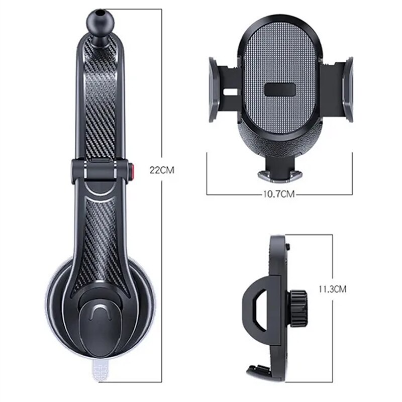 2023 nouveau support universel de téléphone de voiture de ventouse support de support de cellule mobile de tableau de bord de voiture de pare-brise de 360 ° pour les smartphones de 4,0 à 6 pouces de 2025 ? $13.99 –P2