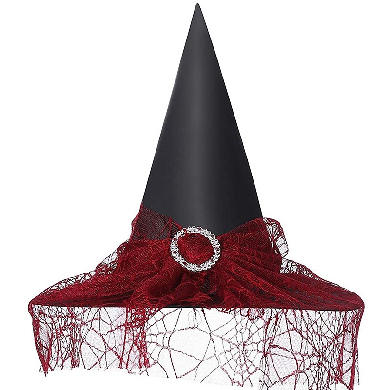 Klobouk čarodějnice Halloween Rekvizity Ženy Dívky Halloween Halloween Mardi Gras Snadný Karneval Kostým na Valpuržinou noc 2025 - $13.99 –P5