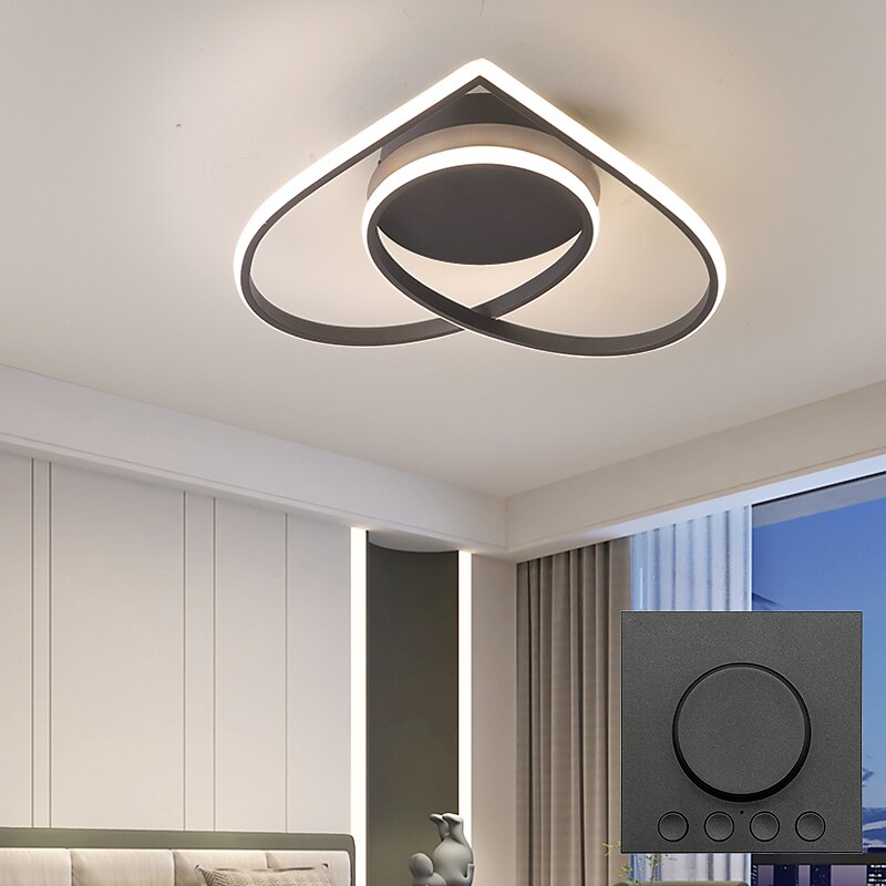 LED Ceiling Light Ceiling Lamp Modern Artistic Metal Acrylic Style Stepless Dimming Bedroom Painted Finish Lights 110-240V ONLY DIMMABLE WITH REMOTE CONTROL 85-265V 2025 - $149.99 –P1