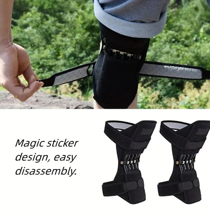 andningsbart halkfritt ledstöd knäskydd, knäförstärkningsstöd ledstöd fjäderstabiliseringsdyna powerlift knästöd svaga gamla ben sportklättring berg trappor 2025 - $11.99 –P9