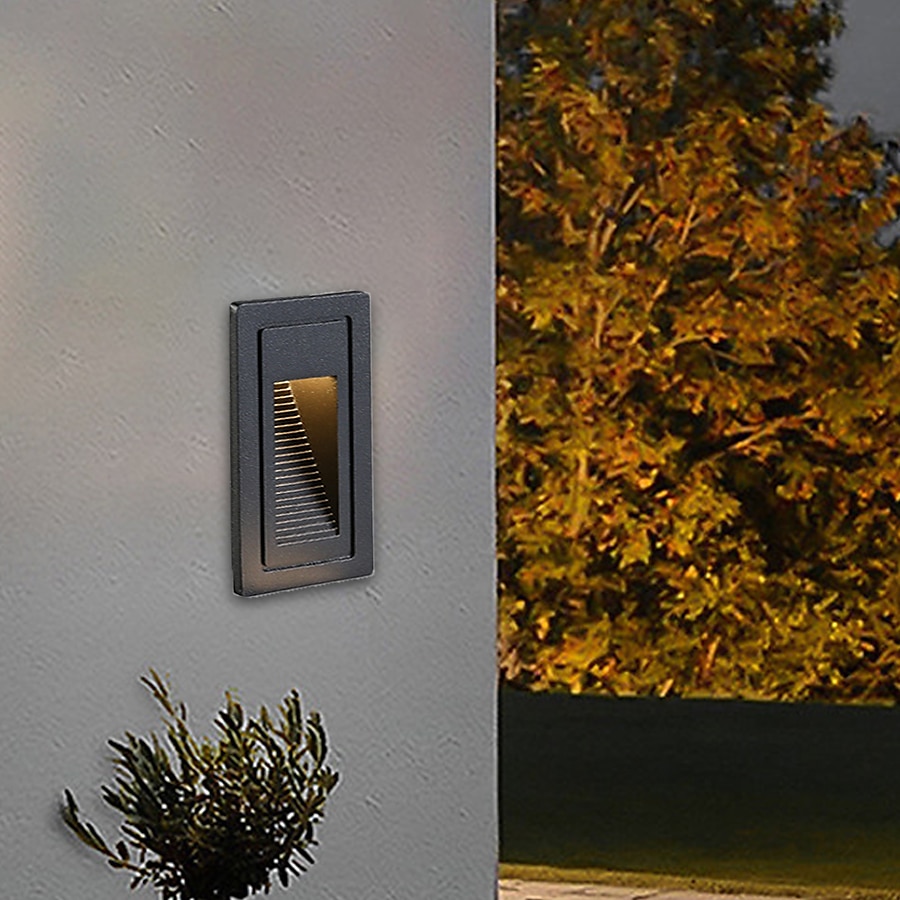 luci per gradini luci per scale a led per interni bianco caldo/bianco 3000k/6000k luci impermeabili ip65 per gradini, nero 110-240 v del 2025 a $16.49 –P12