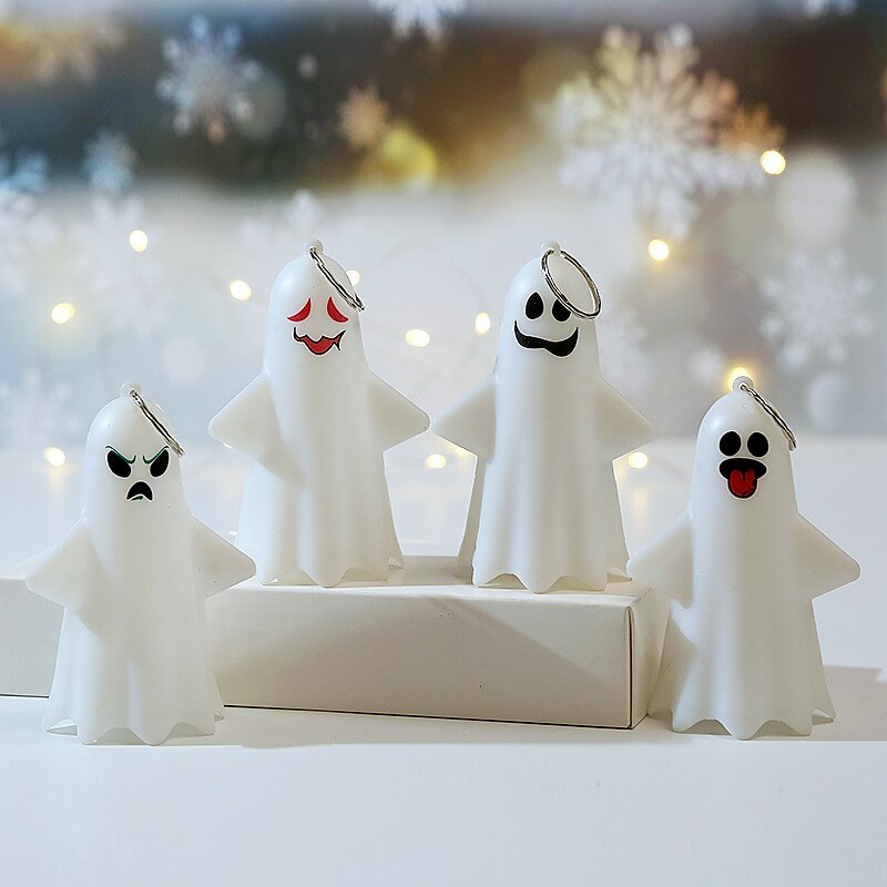 2025年 ハロウィーンの照明付きゴーストランプ、光る装飾 LED ハロウィーン電子小道具、小さなゴーストパーティーペンダントキャンドル、ハロウィーン装飾ゴーストランプ、デスクトップ装飾、ゴーストパーティー小道具ペンダント  コレクション – $4.99 –P12