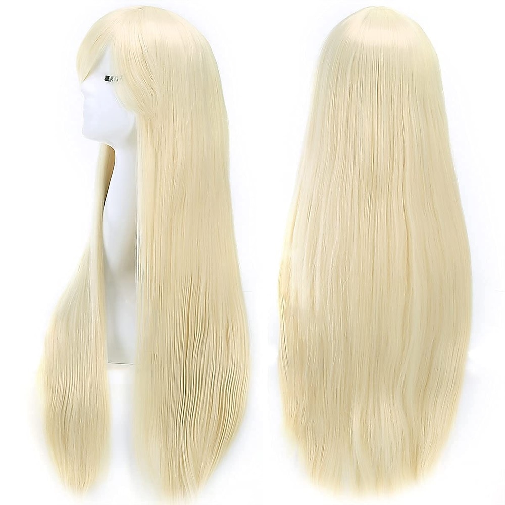 perruques 32 80cm longue ligne droite anime mode femmes cosplay perruque fête perruque carnaval cosplay fête perruques de 2025 ? GBP £10 –P4