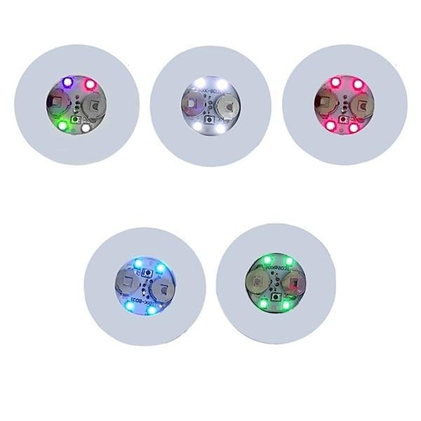 1/2/5pcs LED Coaster Flashing Creative Luminous Bottle LED Light Cup Sticker Mat Bar Club Party Supply Coaster Decor 2025 - $8.99 –P14