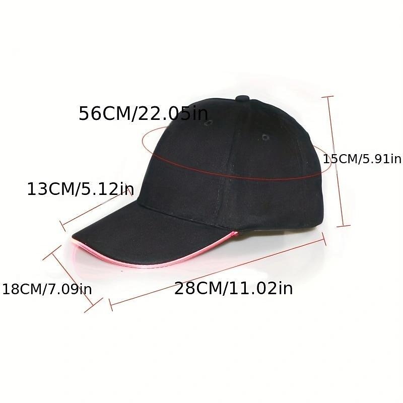 led lichtgevende hoed lichtgevende baseballpet outdoor zonneklep zonnebrandcrème pet lichtgevende pet 2025 - $13.99 –P7