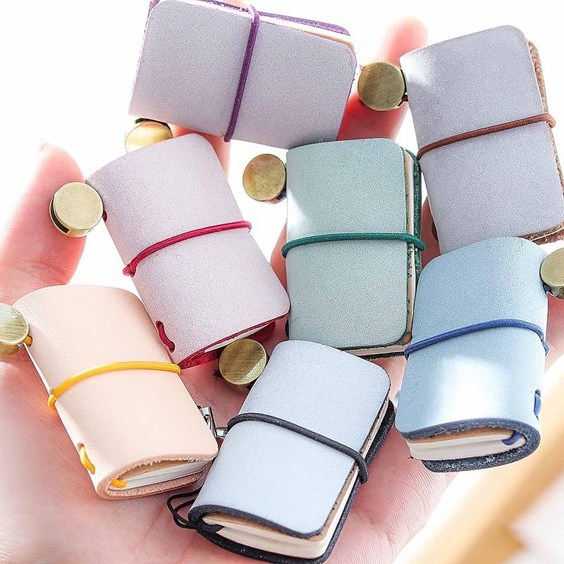 Leder Notizbuch Rein A7 2.9×4.1 Zoll Retro Leder Weiche Abdeckung Tragbar 64 Seiten Notizbuch für Der Reisende Schüler 2025 - $7.99 –P6