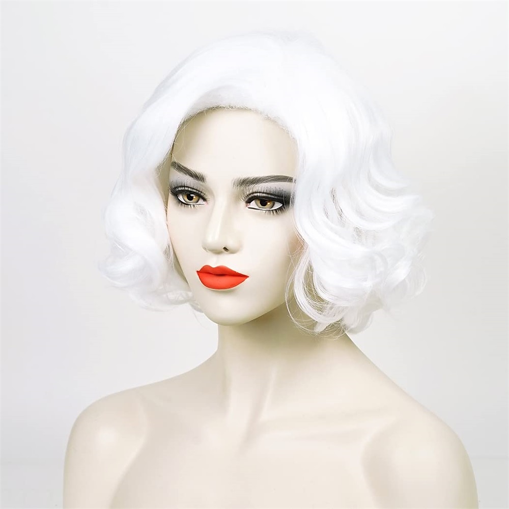 Kort kobberrød parykk kvinner 1920-talls 20s 30s krøllete syntetisk kastanjefarge bob vintage parykk karneval cosplay kostymeparykk Halloween-parykker 2025 - $17.99 –P9