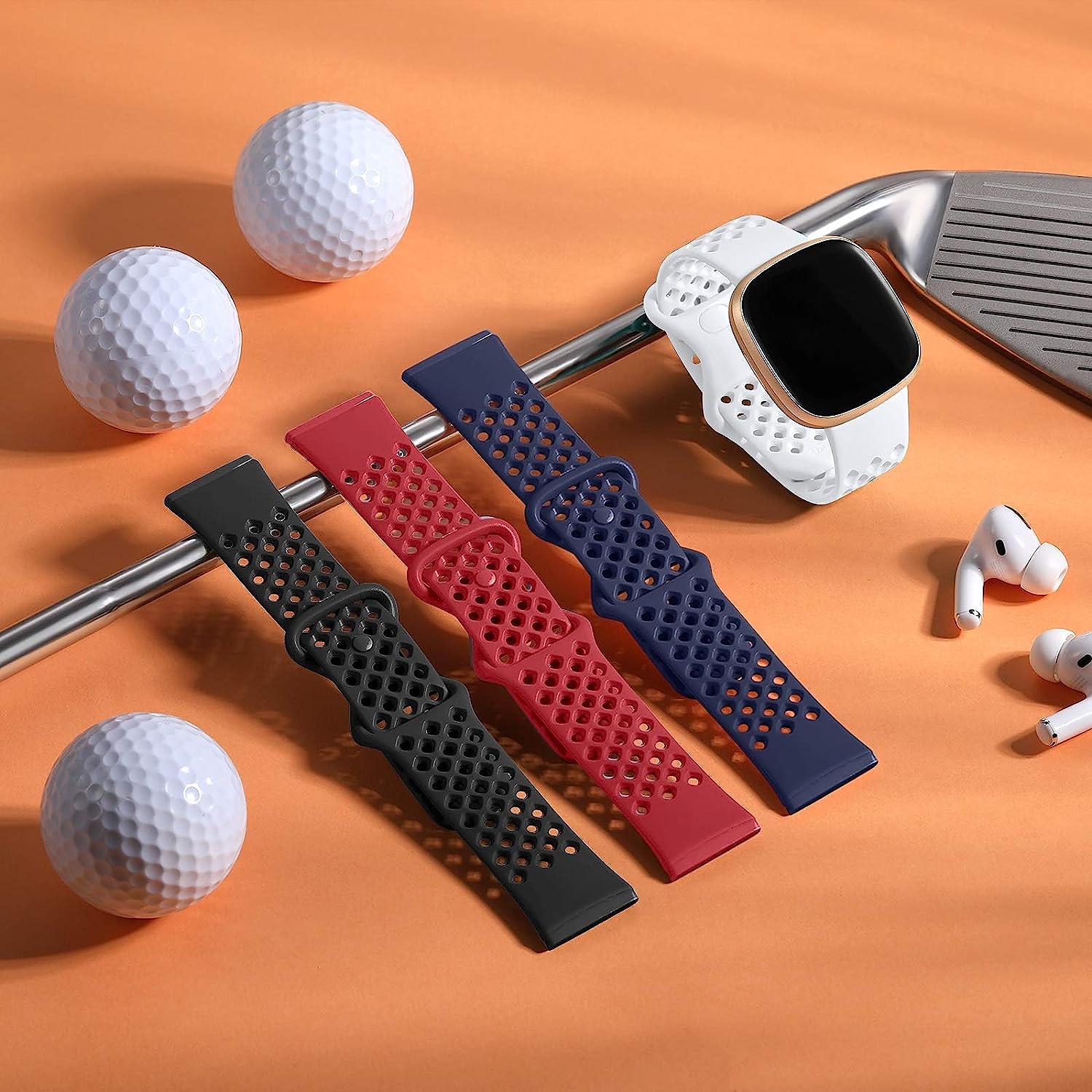 4 Πακέτο Smart Watch Band Συμβατό με Fitbit Versa 3 Sense Versa 4 Sense 2 σιλικόνη Εξυπνο ρολόι Λουρί Αδιάβροχη Ρυθμιζόμενο Αθλητικό Μπρασελέ Αντικατάσταση Περικάρπιο 2025 - $20.99 –P9
