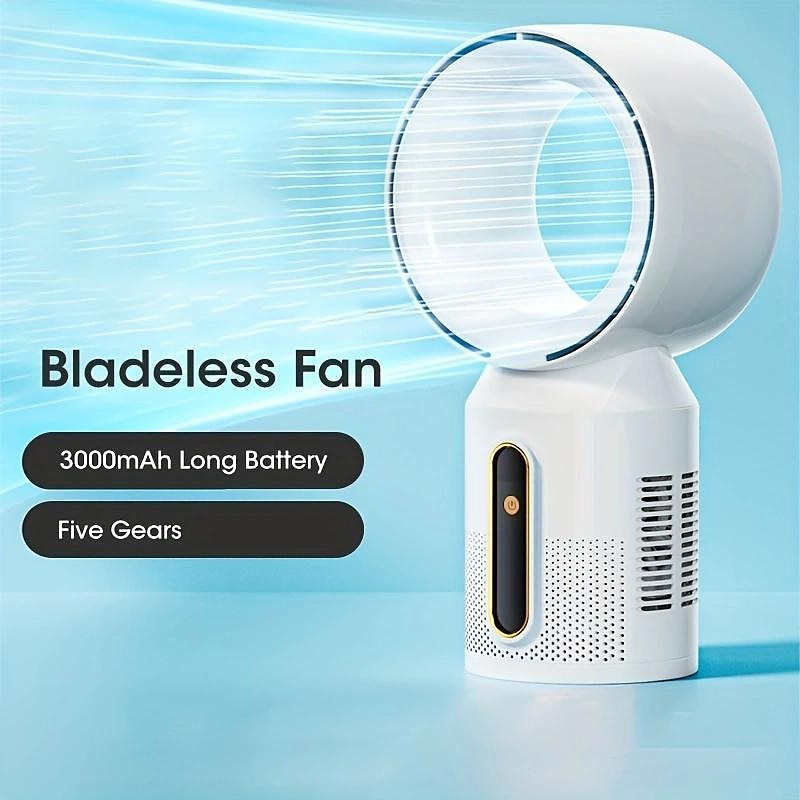 2025年 マルチファンクションUSBファン – LEDライト付き充電式デスクトップファン、キャンプ、天井、ポータブルモード  コレクション – $53.99 –P1